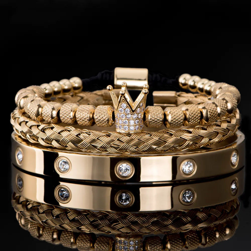 Pulseira Majestic Crown Jewel Bracelet - Vanguardia Masculina