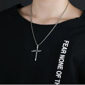 Collar Ethereal Cross Link Necklace - Vanguardia Masculina